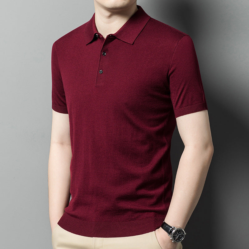 Men's Knitwear Casual Short Sleeve T-shirt
