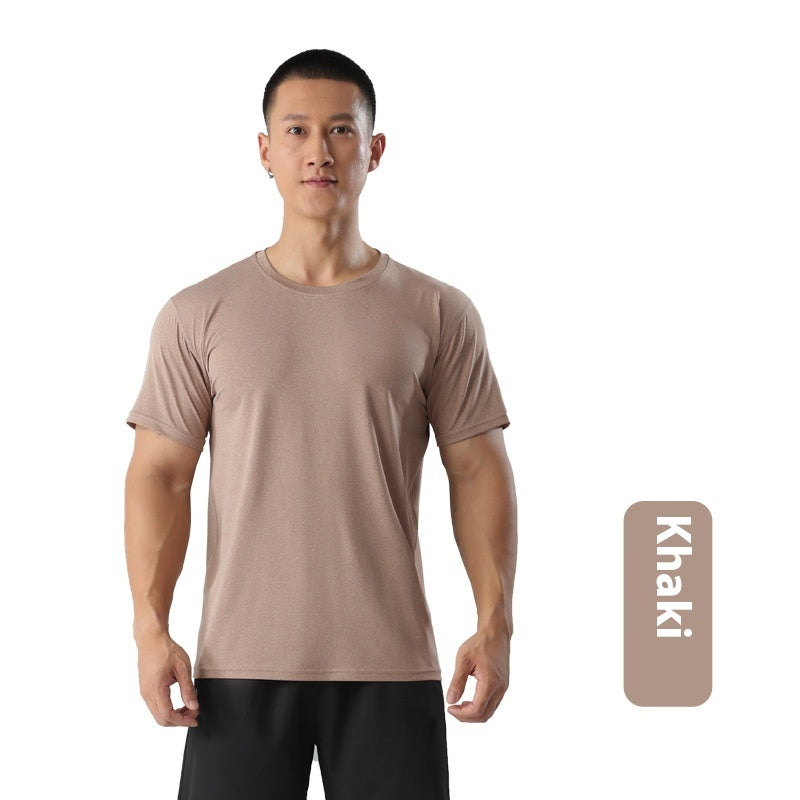 Men's Round Neck Loose Sports And Leisure Fitness T-shirt
