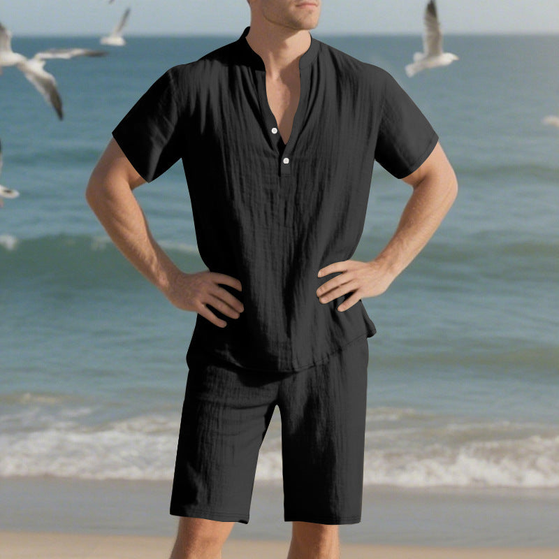 Men's Summer Suit Loose Casual Linen