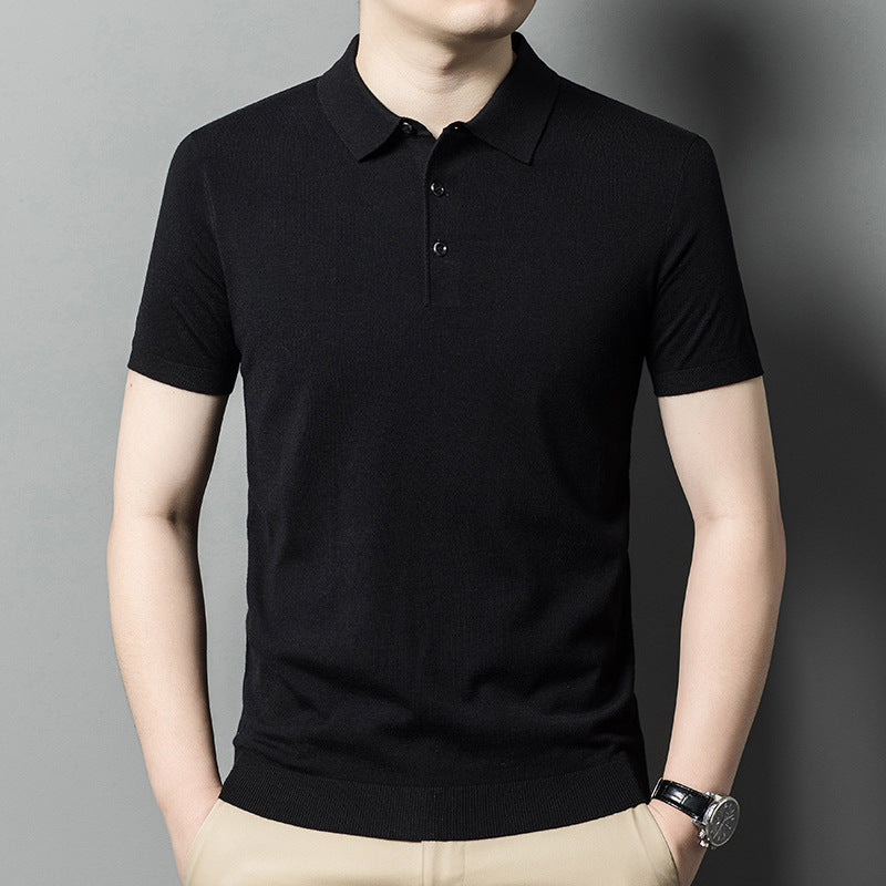 Men's Knitwear Casual Short Sleeve T-shirt