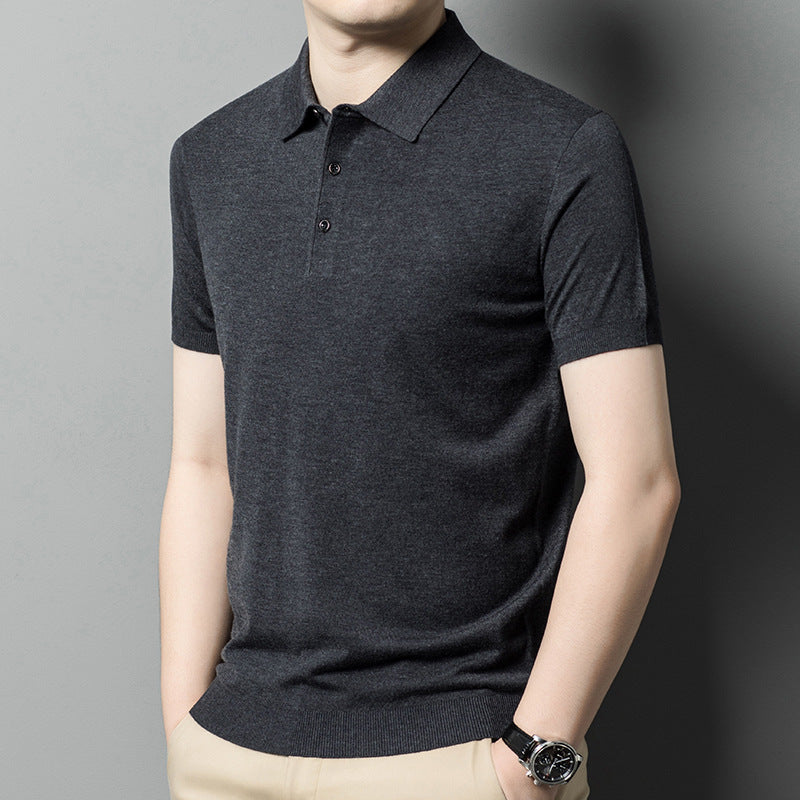 Men's Knitwear Casual Short Sleeve T-shirt