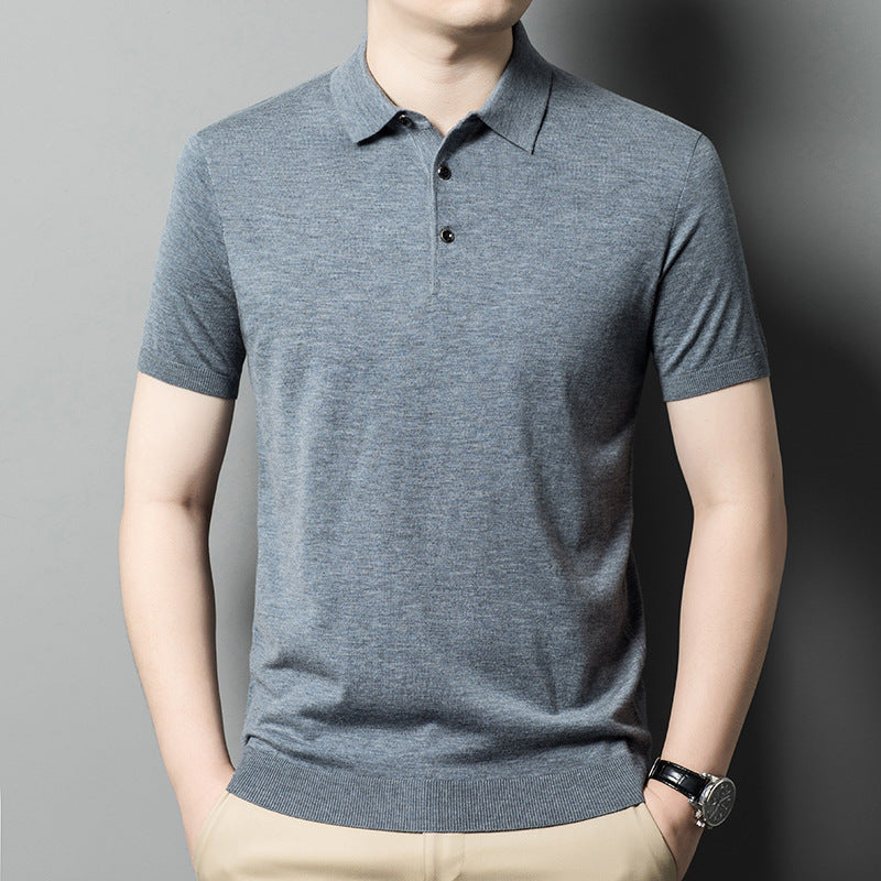 Men's Knitwear Casual Short Sleeve T-shirt