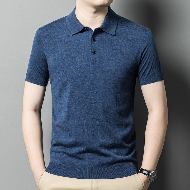 Men's Knitwear Casual Short Sleeve T-shirt