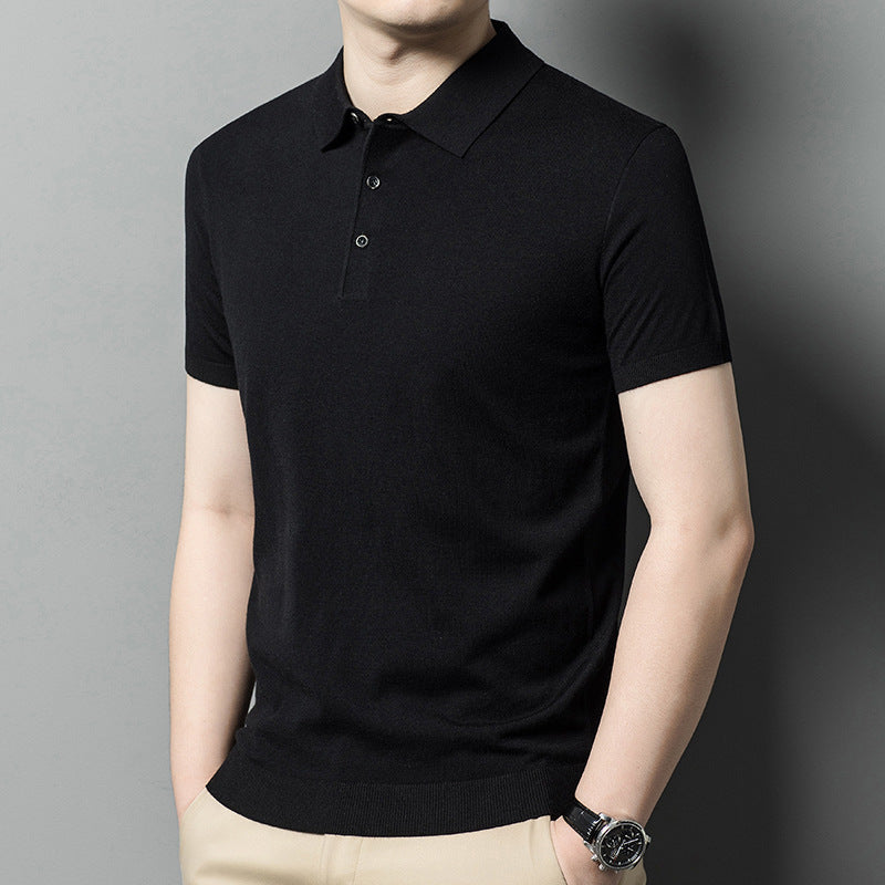 Men's Knitwear Casual Short Sleeve T-shirt