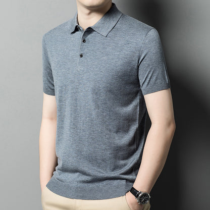 Men's Knitwear Casual Short Sleeve T-shirt
