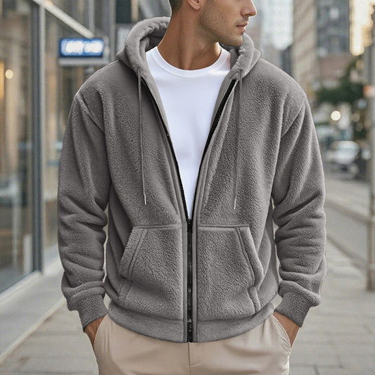 Loose Cardigan Casual Hooded Jacket Sweater Men