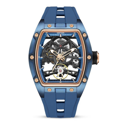 Men's Stainless Steel Shell Automatic Hollow Mechanical Watch